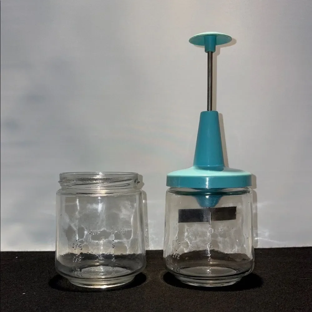 Vintage glass food chopper